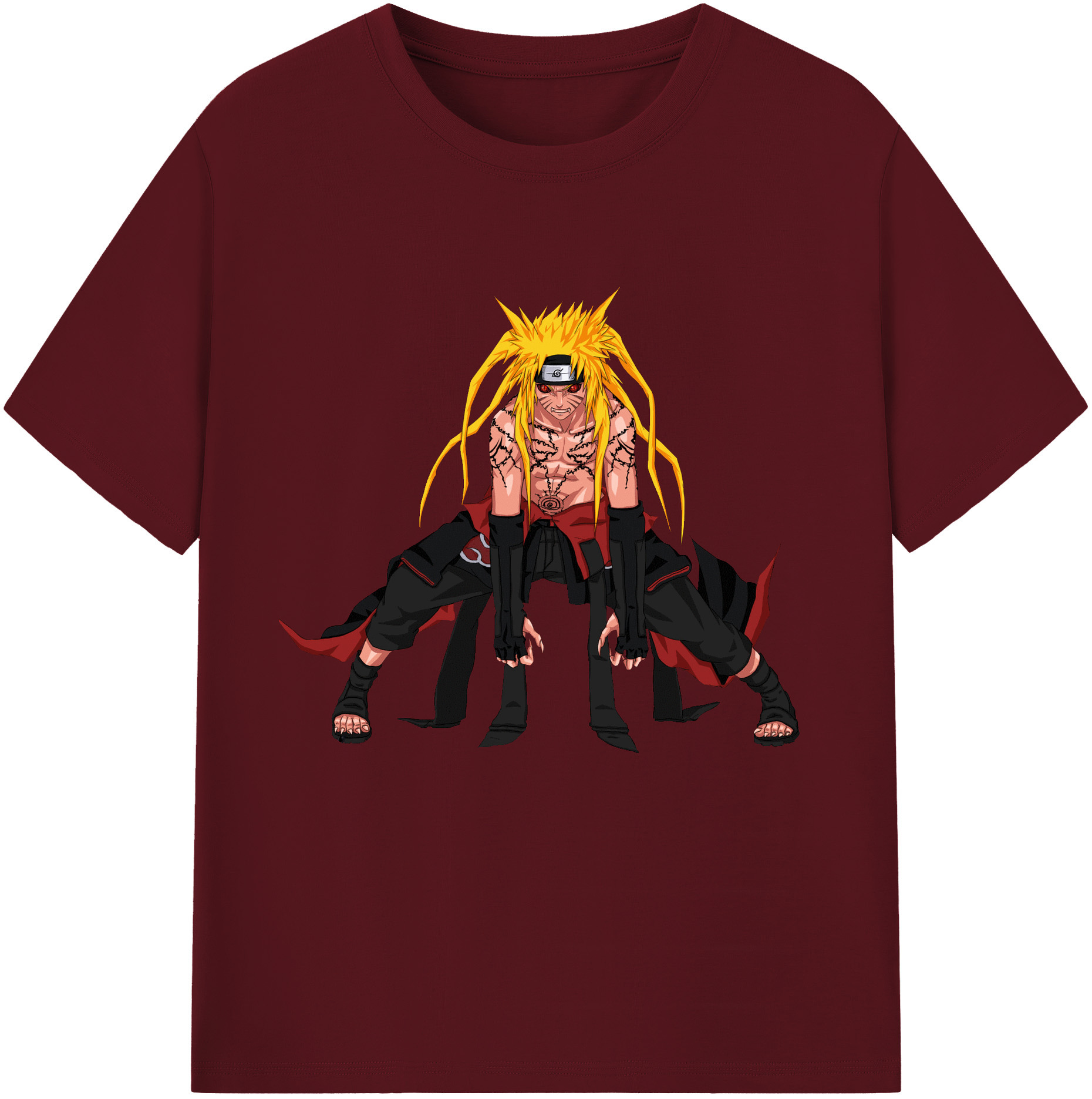 （画像用） NARUTO -ナルト- うずまき ナルト Uzumaki Naruto 綿100％半袖Tシャツ（フロントプリント）